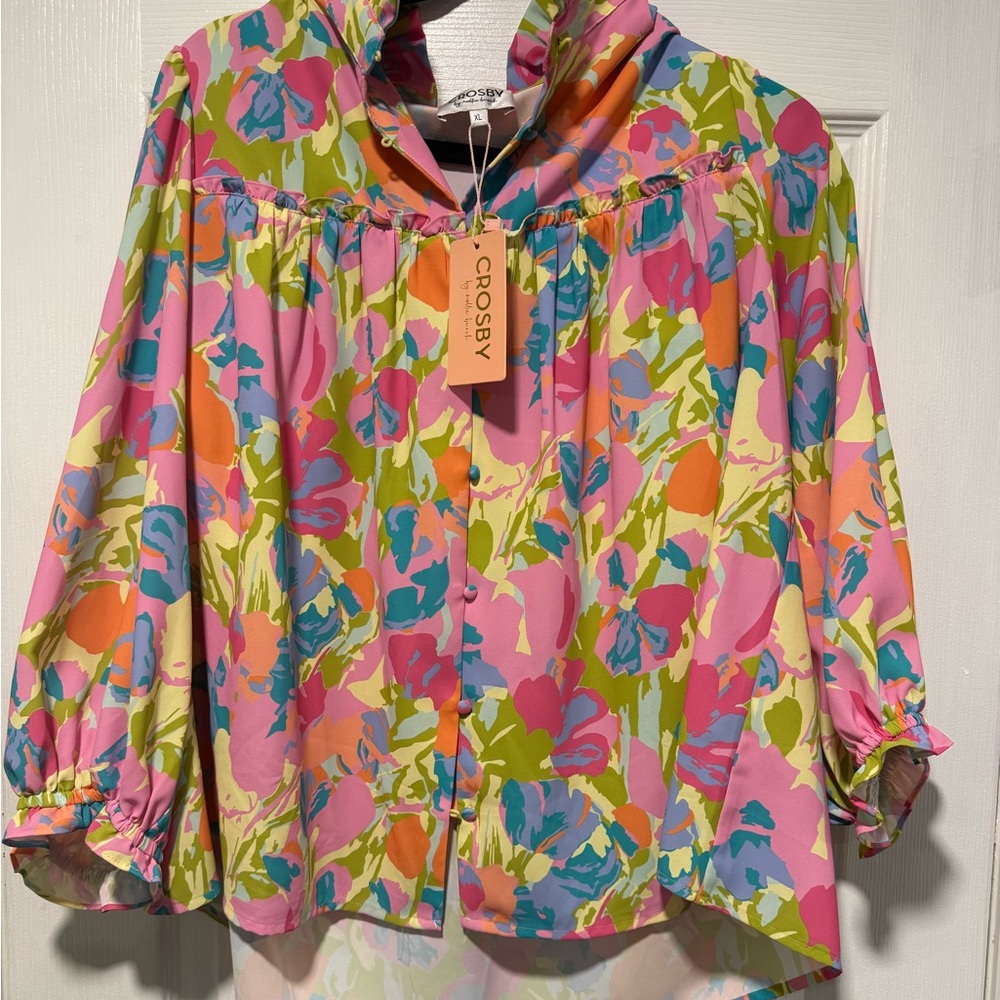 Crosby by Mollie Burch Worth Blouse in XL